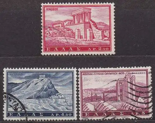 Griechenland, Mi-Nr. 755, 758 +759 gest., Tourismus