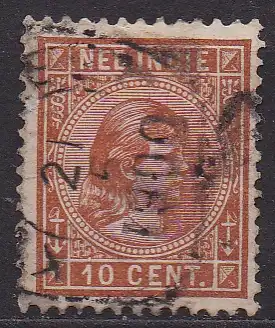 Niederländisch-Indien, Mi-Nr. 23 gest., Königin Wilhelmina