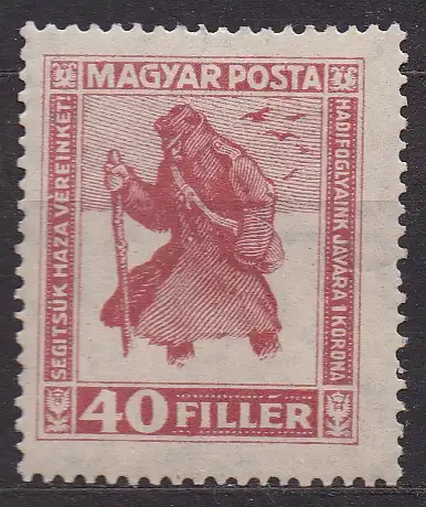 Ungarn, Mi-Nr. 312 Y *, Für ungarische Kriegsgefangene