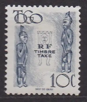Togo, Portomarken Mi-Nr. 38 **, Götterbilder