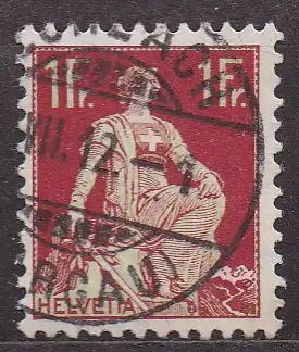 Schweiz, Mi-Nr. 109 gest., Sitzende Helvetia