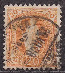 Schweiz, Mi-Nr. 88 gest., Stehende Helvetia