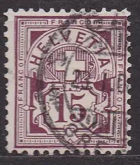 Schweiz, Mi-Nr. 87 gest., Ziffernmuster