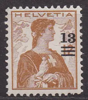 Schweiz, Mi-Nr. 125 **, Helvetia