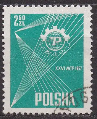 Polen, Mi-Nr. 1019 gest., Intern. Posener Messe