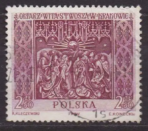 Polen, Mi-Nr. 1183 gest., Veit-Stoß-Altar in Krakau