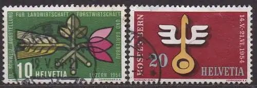 Schweiz, Mi-Nr. 593 + 594 gest., Jahresereignisse