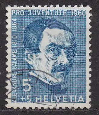 Schweiz, Mi-Nr. 722 gest., Pro Juventute 1960: Alexandre Calame