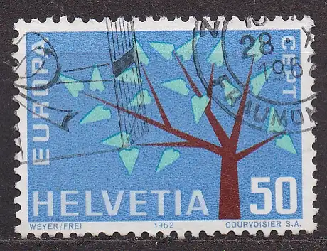 Schweiz, Mi-Nr. 757 gest., Europa CEPT 1962