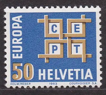 Schweiz, Mi-Nr. 781 **, Europa CEPT 1963