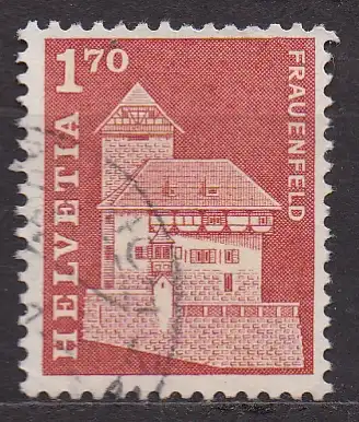 Schweiz, Mi-Nr. 832 gest., Baudenkmäler: Schloß Frauenfeld