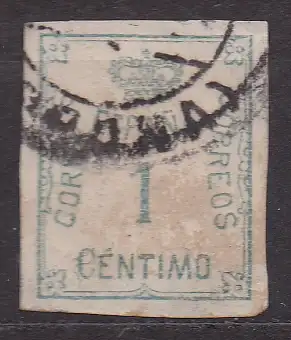 Spanien, Mi-Nr. 255 gest., Krone über Ziffer