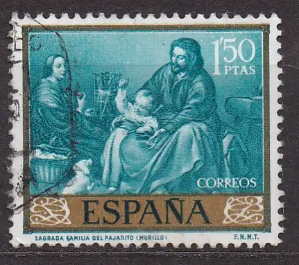 Spanien, Mi-Nr. 1173 gest., Gemälde von Murillo