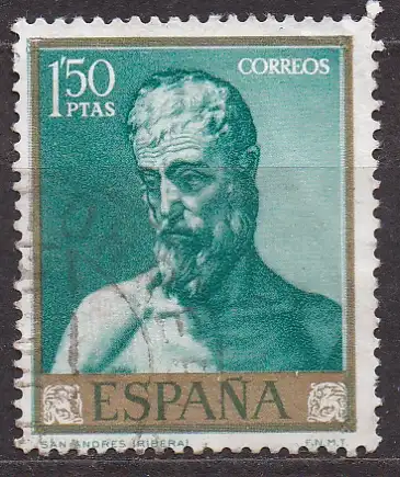 Spanien, Mi-Nr. 1389 gest., Gemälde von José de Ribera