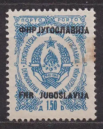 Jugoslawien, Portomarke Mi-Nr. 97 **, Wappen