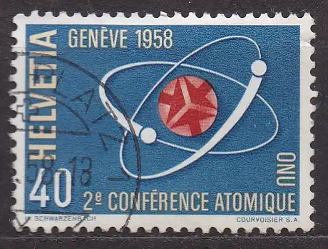 Schweiz, Mi-Nr. 662 gest., 2. Atomkonferenz der UN in Genf