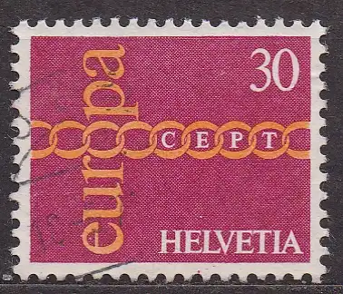 Schweiz, Mi-Nr. 947 gest., Europa CEPT 1971
