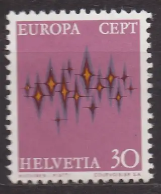 Schweiz, Mi-Nr. 969 **, Europa CEPT 1972