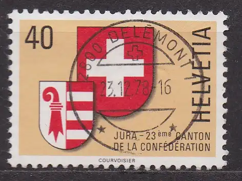 Schweiz, Mi-Nr. 1141 gest., Jura - 23. Kanton der Konföderation