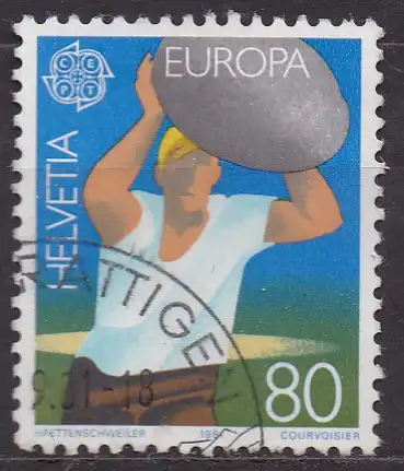 Schweiz, Mi-Nr. 1198 gest., Europa CEPT 1981: Folklore
