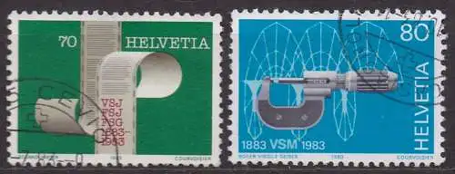 Schweiz, Mi-Nr. 1247 + 1248 gest., Jahresereignisse 1983 (I)