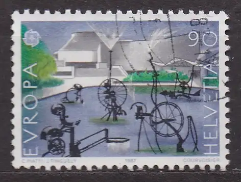 Schweiz, Mi-Nr. 1350 gest., Europa CEPT 1987: Moderne Architektur