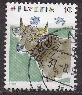Schweiz, Mi-Nr. 1461 gest., Kuh