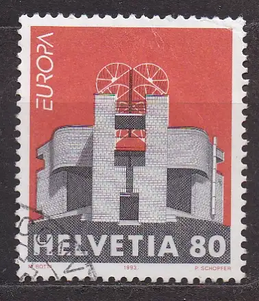 Schweiz, Mi-Nr. 1500 gest., Europa CEPT 1993: Zeitgenössische Kunst