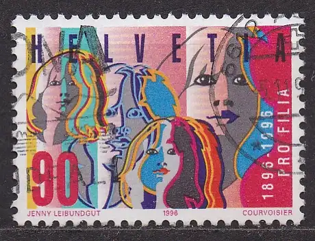Schweiz, Mi-Nr. 1574 gest., Jahresereignisse 1996 (I): 100 Jahre katholischer Mädchenschutzverein