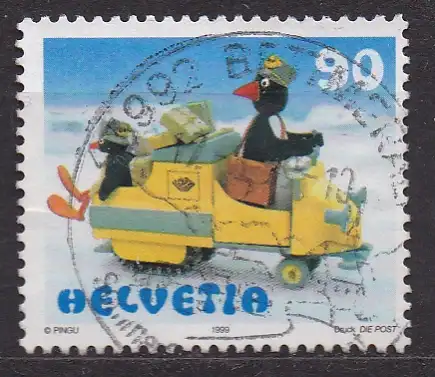Schweiz, Mi-Nr. 1674 gest., Trickfilmfigur "Pingu"