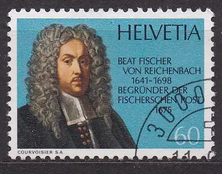 Schweiz, Mi-Nr. 1061 gest., Jahresereignisse 1975 (II): 300 Jahre Fischersche Post