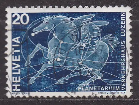 Schweiz, Mi-Nr. 896 gest., Jahresereignisse 1969 (I): Eröffnung des 1. Planetariums in der Schweiz
