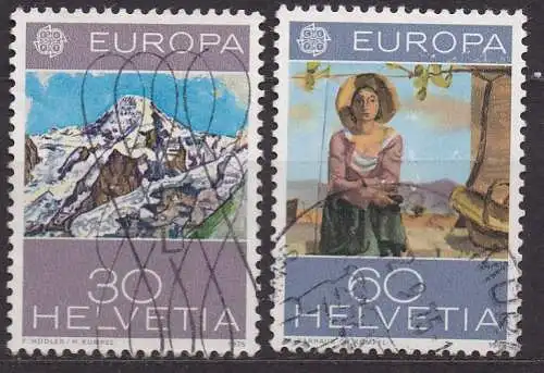 Schweiz, Mi-Nr. 1050 + 1052 gest., Europa CEPT 1975