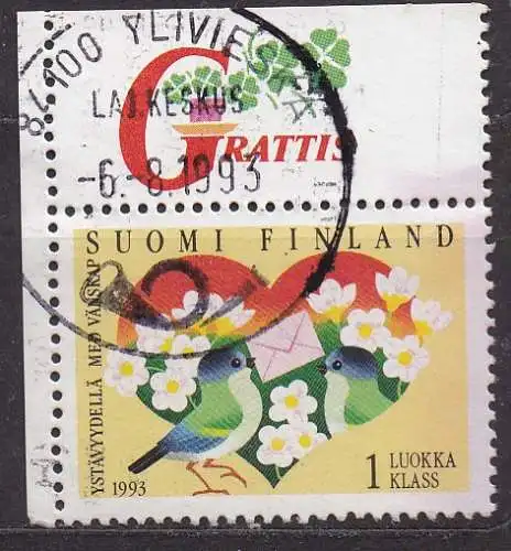 Finnland, Mi-Nr. 1198 gest., Grußmarke