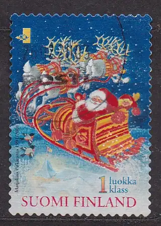 Finnland, Mi-Nr. 1567 BA gest., Weihnachtsmann
