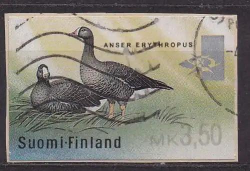 Finnland, Automarkenmarke Mi-Nr. 35 gest., Zwerggans