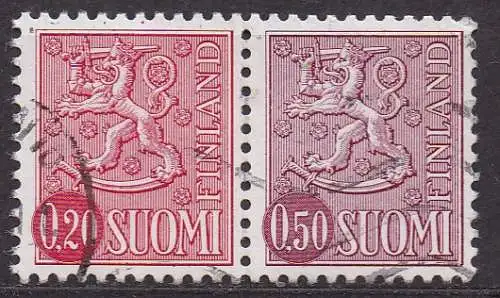 Finnland, Mi-Nr. W 34 gest., ZD aus Markenheftchen, Wappenlöwe