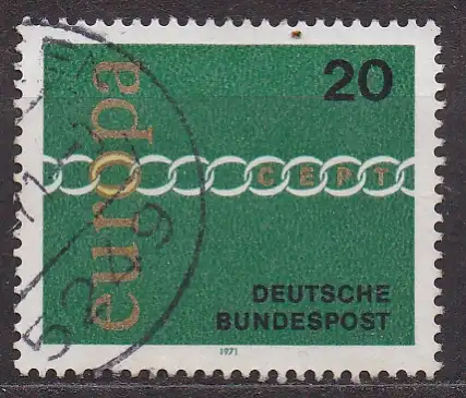 BRD, Mi-Nr. 675 gest.,  Europa CEPT 1971