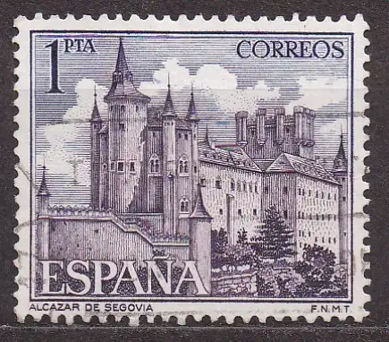 Spanien, Mi-Nr. 1436 gest., Sehenswürdigkeiten: Alcazar von Segovia