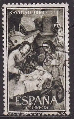 Spanien, Mi-Nr. 1523 gest., Weihnachten 1964