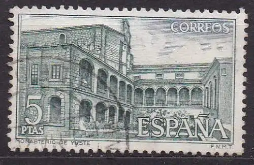 Spanien, Mi-Nr. 1580 gest., Klöster und Abteien: Hieronymiten-Kloster Yuste