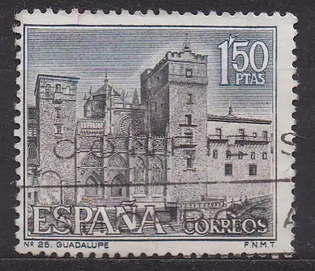 Spanien, Mi-Nr. 1619 gest., Sehenswürdigkeiten: Kloster Guadalupe