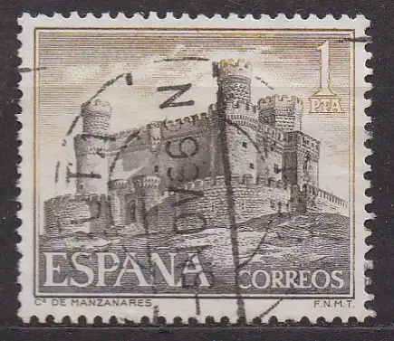 Spanien, Mi-Nr. 1633 gest., Burgen: Castillo de Manzanares