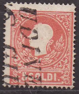 Österreich - Lombardei und Venetien, Mi-Nr. 9 II gest., Kaiser Franz Joseph