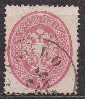 Österreich - Lombardei und Venetien, Mi-Nr. 16 gest., Doppeladler