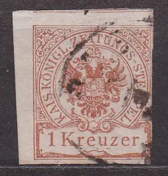 Österreich - Zeitungsstempelmarke, Mi-Nr. 7 gest., Doppeladler