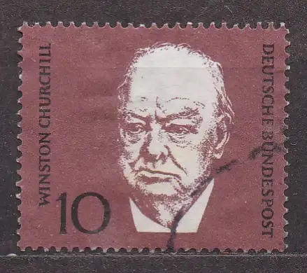 BRD, Mi-Nr. 554 gest., aus Block 4, Sie Winston Churchill