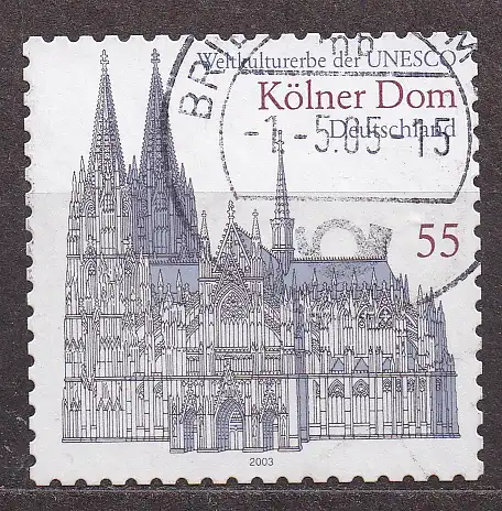 BRD, Mi-Nr. 2330 gest., gestanzt, Kölner Dom