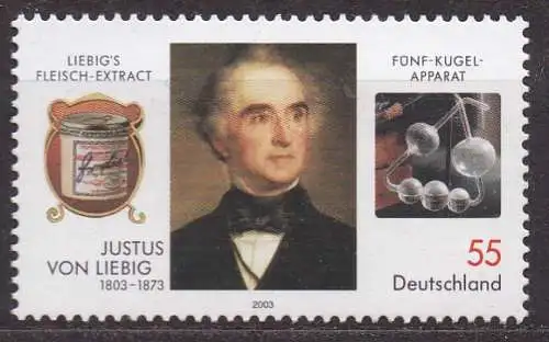 BRD, Mi-Nr. 2337 **, Justus Freiherr von Liebig