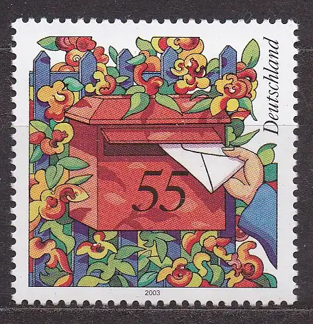 BRD, Mi-Nr. 2368 **, Post: Ländlicher Hausbriefkasten